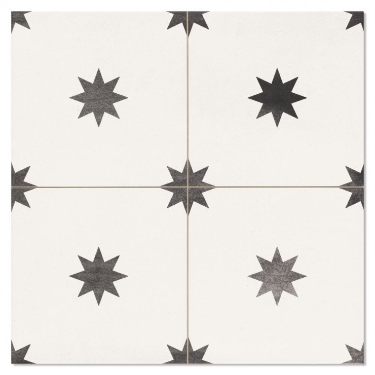 Klinker Stars Hvid Mat 44x44 cm-1